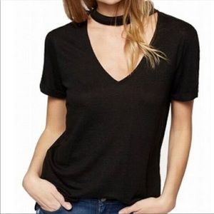 New! Sanctuary black choker neck T-shirt